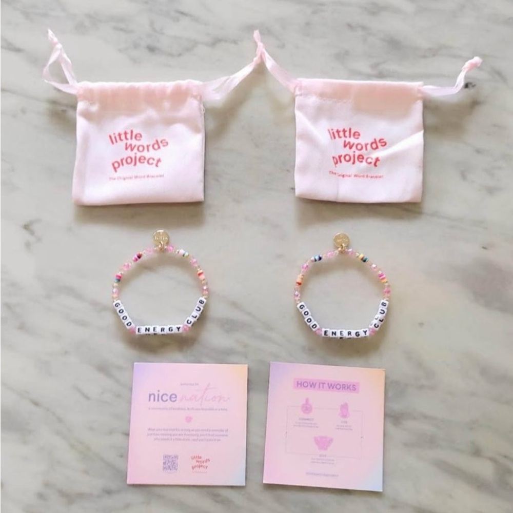 🆕 Little Words Project: 2 “Good Energy Club” Bracelets